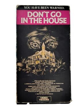 Vintage 1980s Don’t Go in the House VHS Grimey Cult-classic Horror Slasher Film